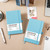 Blank Journal/Notebook - Classic Notebook/Journal with Ribbon Divider, Hardcover with Thick Paper, 5.3'' x 8.26'', Banded + Pen Holder +Inner Pocket - Light Blue