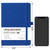 Dotted Journal/Notebook - Dot Grid Hard Cover Notebook, Premium Thick Paper with Fine Inner Pocket, Black Smooth Faux Leather, Pen Loop, 5.3'' x 8.26'' - Deep Blue