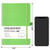 Dotted Journal/Notebook - Dot Grid Hard Cover Notebook, Premium Thick Paper with Fine Inner Pocket, Black Smooth Faux Leather, Pen Loop, 5.3'' x 8.26'' - Prasinous