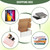 9"x6"x4" Shipping Boxes Set of 5, White Corrugated Cardboard Box Literature Mailer
