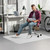 Blvornl Office Chair Mat for Hardwood Floor, 35"x 48" Desk Computer Chair Mat for Hard Wood and Tile Floor, Large Anti-Slip Hard Floor Protector Rolling Chair Mat, PVC Mat Desk Rug Light Grey