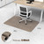 Blvornl Office Chair Mat for Hardwood Floor, 35" x 48" Desk Chair Mat for Hard Wood and Tile Floor, Large Anti-Slip Hard Floor Protector Rolling Chair Mat, PVC Mat Desk Rug for Office Home, Dark Brown