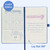 Graph Grid Paper Notebook/Journal - Classic Journal/Notebook with Ribbon Divider, Hardcover with Thick Paper, 5.3" x 8.26", Banded + Pen Holder +Inner Pocket - Deep Blue