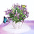 Mothers Day Card, Iris Bouquet Flowers 3D Pop Up Birthday Card for Women, Wife, Ideal Gift For Thank You, Mothers Day, Happy Birthday, Valentines for Mom, Sister, Wife, Grandma, Daughter, Girlfriend