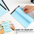 Utron 6 PCS Small Legal Pads 5x8 Blue, Narrow Ruled Small Note Pads 5x8, Micro Perforated Writing Pad, College Ruled Legal Notepads 5x8 for Study, Office, To-Do Lists(30 Sheets/Small Notepad)