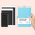 Graph Grid Paper Notebook/Journal - Classic Journal/Notebook with Ribbon Divider, Hardcover with Thick Paper, 5.3" x 8.26", Banded + Pen Holder +Inner Pocket - Light Blue
