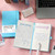 Graph Grid Paper Notebook/Journal - Classic Journal/Notebook with Ribbon Divider, Hardcover with Thick Paper, 5.3" x 8.26", Banded + Pen Holder +Inner Pocket - Light Blue
