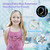 Meland Princess Dresses for Girls - Princess Costume with Long Cape for Girls Age 3-10 Year Old for Birthday Halloween Party