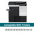 OFFICE-COLOR TN516 TN515 TN514 TN513 TN512 TN324 TN326 Black Toner Cartridges Compatible for Konica Minolta Bizhub 308E 458E 558E 658E 368E 454E 554E Printer Toner (1 Black)