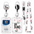Lanyards for ID Badge Holder for Women Cute, Teacher Lanyard with ID Holder Clip,Retractable Keychain Badge Reel Heavy Duty, Teacher Nurse Work Office Gifts (#17:Butterfly)