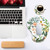 Ergonomic Mouse Pad with Wrist Support, Cute Mouse Pads with Non-Slip PU Base for Home Office Working Studying Easy Typing & Pain Relief Beautiful Floral
