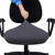 Smiry Stretch Jacquard Office Computer Chair Seat Covers, Removable Washable Anti-dust Desk Chair Seat Cushion Protectors - Dark Grey