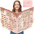 Turypaty Large 16th Birthday Card With Envelope for Girls, Pink Rose Gold Back in 2009 Happy 16th Birthday Giant Guest Signature Book Gift, Extra Big sixteen Greeting Card Decoration Party Supply