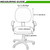 Smiry Stretch Jacquard Office Computer Chair Covers, Removable Washable Universal Desk Rotating Chair Slipcovers Protector, Seat + Backrest Cover, Burgandy