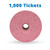 INDIANA TICKET CO. 1,000 Pink Raffle Tickets Double Roll, Premium Quality 50/50 Raffle Tickets, Tickets for Events, Carnivals, Door Prizes, Drinks and More
