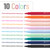 Mr. Pen- Aesthetic Pens, 10 Pack, Assorted Colors, Fast Dry, No Smear Bible Pens Bleed Through, Fine Point Pen, Ballpoint Ballpoint, Tip for Note Taking, Aesthetic, (OOYC012M203)