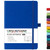 Ruled Notebook/Journal - Classic Lined Journal/Notebook, Hardcover with Thick Paper, 5.3" x 8.26", Banded + Pen Holder +Inner Pocket - Deep Blue