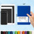 Ruled Notebook/Journal - Classic Lined Journal/Notebook, Hardcover with Thick Paper, 5.3" x 8.26", Banded + Pen Holder +Inner Pocket - Deep Blue