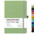 Ruled Notebook/Journal - Classic Lined Journal/Notebook, 5.3'' x 8.26'', Hardcover with Thick Paper, Banded + Pen Holder +Inner Pocket - Light Green