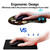 Ergonomic Mouse Pad with Wrist Support and Coaster,Mouse Pads with Non-Slip PU Base for Home Office Working Studying Easy Typing & Pain Relief Daisy