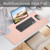 Blossoms Pink Desk Mat, Waterproof Non-Slip Leather Desk Pad, Large Mouse Pad, Desk Writing Pad, Desk Mat for Keyboard and Mouse Desk Organizers and Accessories (31.515.7 Inches)