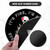 ITNRSIIET Round Mouse Pad with Stitched Edge Premium-Textured Waterproof Non-Slip Rubber Base Desktop Protection Mat Diameter 8.7 inches, Flower Skull