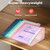 Sooez 20Pack Plastic Envelopes, Plastic File Folders, Clear Folders for Documents Trendy Colors, Super Heavyweight Document Holders, Storage Pouches, File Envelopes for School Office Supplies