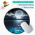 ITNRSIIET Round Mouse Pad with Stitched Edge Premium-Textured Waterproof Non-Slip Rubber Base Desktop Protection Mat Diameter 8.7 inches, Moon Over The Sea