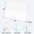 TICONN 8.5 x 5.5 Acrylic Sign Holder, L Shape Clear Stand for Displaying, Plastic Paper Holder for Office, Store, Restaurant (Horizontal 6 Pack)