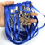 Blue Lanyards 100 Pcs Lanyard for Id Badges Flat Lanyard with Badge Clip with J-Hook
