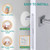 [3.15"] Door Stoppers Wall Protector, 6 Pcs Large White Silicone Door Bumpers with Strong Thickened Adhesive,Shock Absorbent Door Knobs Wall Protectors to Cover up Damage and Protect Wall Surfaces