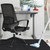 Sycoodeal Office Chair Mat for Hardwood Floor,Office Computer Gaming Chair Mat for Tile Floor,Large Floor Protector Rug,Anti-Slip,Easy to Clean,Pure Black(48"x36")