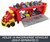 Hot Wheels RacerVerse Marvel Hulkbuster Hauler, Transport & Store Up to 10 Toy Vehicles, Detachable Cab with Flip-Up Helmet & Non-Removable Figure