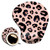 DOOKE Ergonomic Mouse Pad with Wrist Support and Coaster,Mouse Pads with Non-Slip PU Base for Home Office Working Studying Easy Typing & Pain Relief Leopard