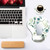 DOOKE Ergonomic Mouse Pad with Wrist Support and Coaster,Mouse Pads with Non-Slip PU Base for Home Office Working Studying Easy Typing & Pain Relief Eucalyptus Leaves