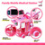 Liberry Doctor Kit for Kids Aged 3 4 5, Pretend Doctor Play Set for Toddlers with Cart, Costume and Stethoscope, Role Play Medical Toy for Girls Boys(Pink)