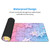 Gaming Mouse Pad Desk Pad,Extended Big Mouse Pad,31.5x11.8 Inch Long Computer Keyboard Mouse Mat Mousepad with 3mm Non-Slip Base and Stitched Edge for Gaming and Office (Multicoloured Puzzle)