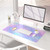 QIYI Multifunctional Office Desk Pad, Water-Resistant PU Leather Mouse Pad, Home Dcor Large Desk Organizer Mat, Non Slip Base Writing Pads for Home & Office 31.5" x 15.7" - Mermaid Scales