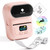 Phomemo Label Printer - M110 Thermal Label Printer Barcode Label Maker Mini Bluetooth Sticker Printer for Small Business, Home, Office, Logo, Address, Name Tag, Clothing, Organizing, Pink