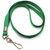 Beebel Lanyard Bulk Lanyards for Id Badges Flat Lanyard with Badge Clip Swivel Hook 50 Pack (Green)
