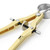 Mr. Pen Professional Geometry Compass - Gold with Extra Leads, Metal with Lock, Drawing & Drafting Compass