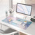 QIYI Large Mouse Pad, PU Leather Desk Mat for Desktop, Waterproof Gaming Desk Pad, Marble Full Desk Accessories Keyboard Mousepad, Abstract Art Home Office Dcor 31.5" x 15.7" - Blue Pink Fluid
