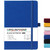 Blank Journal/Notebook - Classic Notebook/Journal with Ribbon Divider, Hardcover with Thick Paper, 5.3'' x 8.26'', Banded + Pen Holder +Inner Pocket - Deep Blue