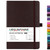 Ruled Notebook/Journal - Classic Lined Journal/Notebook, 5.3'' x 8.26'', Hardcover with Thick Paper, Banded + Pen Holder +Inner Pocket - Brown