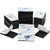 100 Pcs Double Sided Adhesive Pads,Heavy Duty Mounting Tape, 3mm Thickness Pre-Cut Foam Tape,Super-Sticky Black Strong Pads Rectangle Shape Waterproof for Walls Picture, Car, Home, Office