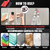 16 Pack Double-Sided Heavy Duty Tape, Made of 3M VHB 5952Include 1 Inch and 2 Inch, Square, Rectangle, and Round Waterproof and Heat Resistant, Suitable for Car, Home Decoration, Outdoor Use