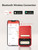 NIIMBOT B21 Inkless Label Maker, Mini Thermal Label Maker Compatible with iOS & Android, for Home Organization, Business, Barcode, QR Code, with 1 Pack 50x30mm White Label, Red
