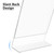 MaxGear Acrylic Sign Holder 8.5 X 11, Plastic Paper Holder With Vertical Slanted Back, Picture Photo Frames Display Stand Flyer and Document Organizer for Office Desktop Use,18 Pack
