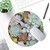 ITNRSIIET Round Mouse Pad with Stitched Edge Premium-Textured Waterproof Non-Slip Rubber Base Desktop Protection Mat Diameter 8.7 inches, Succulents
