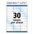 Avery Printable Address Labels with Sure Feed, 1" x 2-5/8", Glossy Clear, 300 Blank Mailing Labels for Laser and Inkjet Printers (6521)